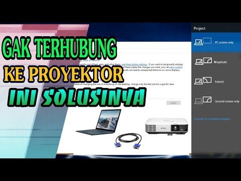 Video: Menyambungkan Projektor Ke Komputer Riba