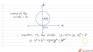 Find the differential equation of the circles which touch the x-axis at the origin. | 12 | QUEST...