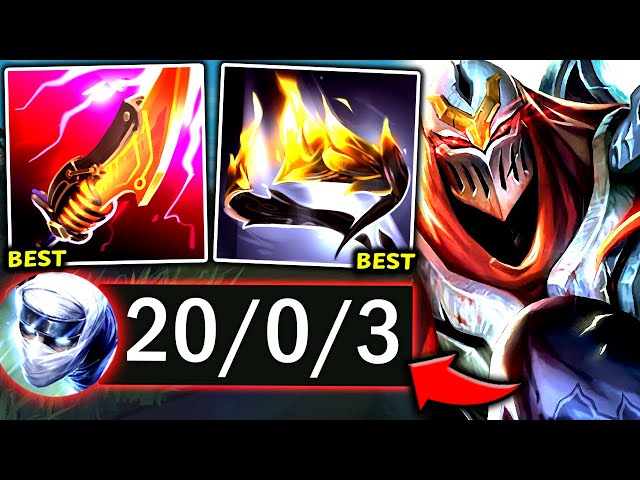 ZED TOP #1 BEST BUILD TO 1V5 EVERYONE (ZED IS A BEAST👌) - 2025
