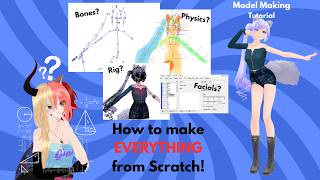 [MMD/PMX Tutorial] How to make Models (Bones, Physics, Weight/Rig and more)