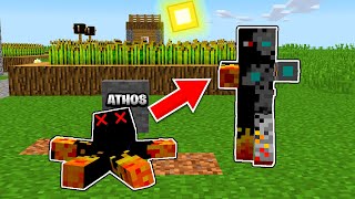 ATHOS MORREU e VIROU um ZUMBI no Minecraft..