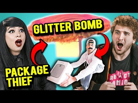adults-react-to-package-thief-vs.-glitter-bomb-trap-revenge-prank