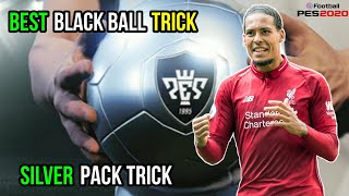 SILVER BALL PACK BLACK BALL TRICK PES 2020 MOBILE || BLACK BALL TRICK IN SILVER PACK PES 2020