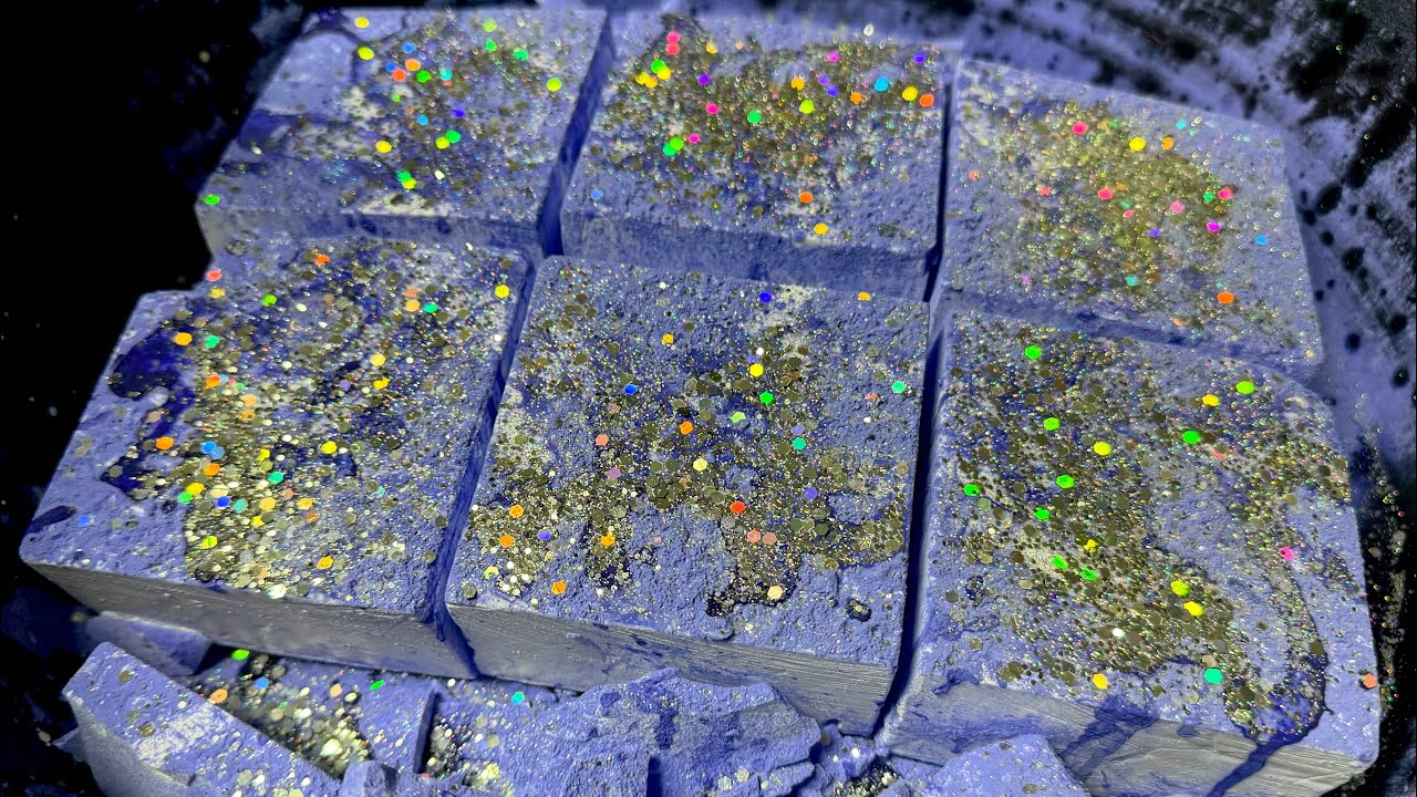 Marble Effect - Oil & Powder on Dusty Soft Snow Fairy Dust Chalk 