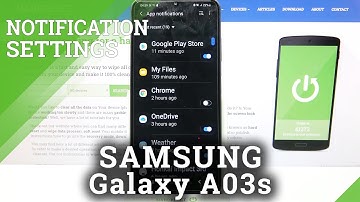 How to Turn On App Notifications on SAMSUNG Galaxy A03S – Turn Off Apps Notifications