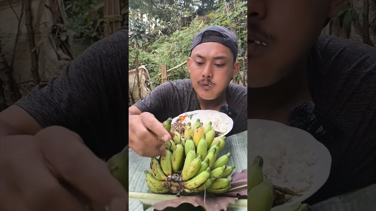 Makan. Lalalpan Pisang Mentah 