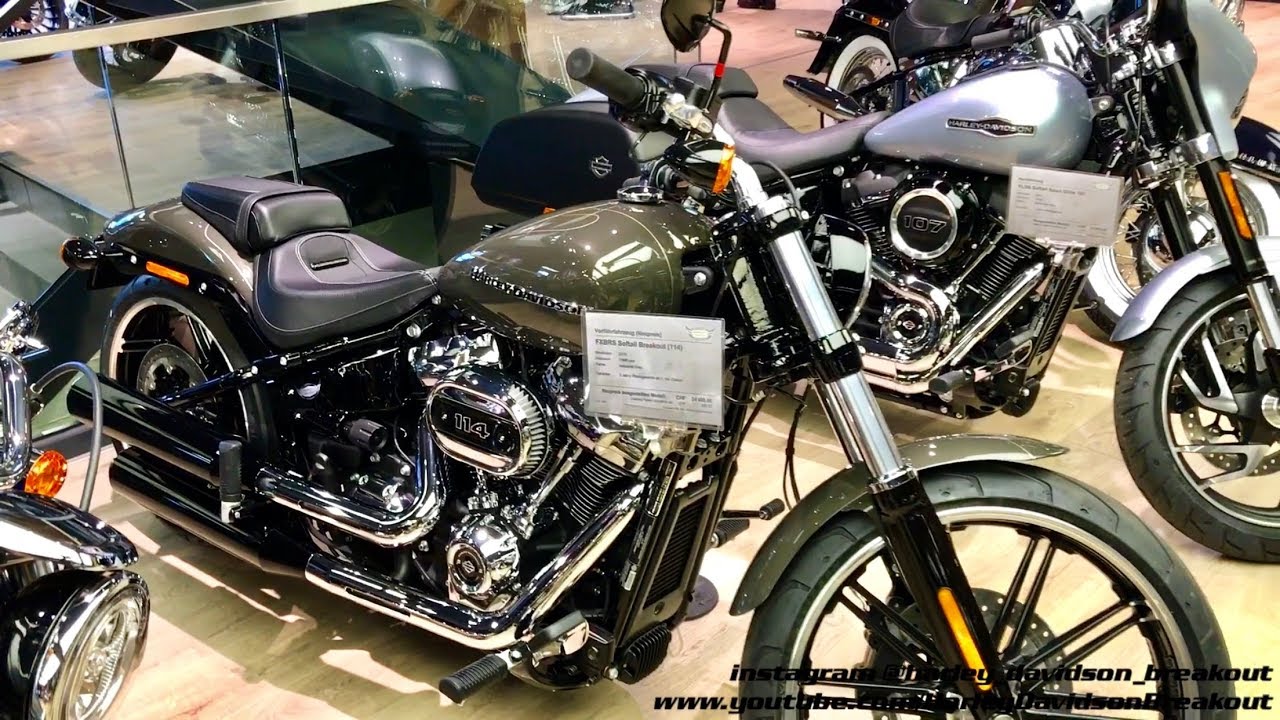 New 2019 Harley Davidson Breakout Industrial Grey and 