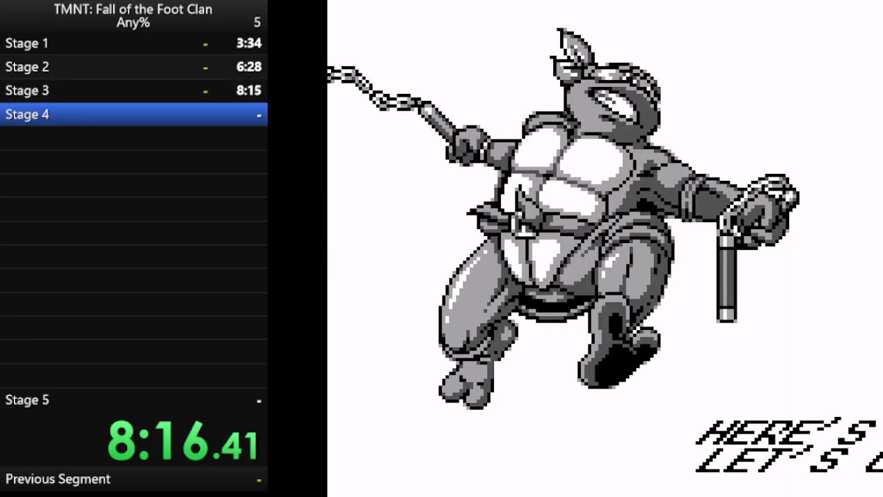Ensign Red Shirt TMNT FotFC Any% PB