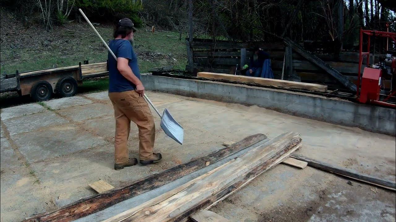 Reclaiming the side lumber and creating stacking stickers in the