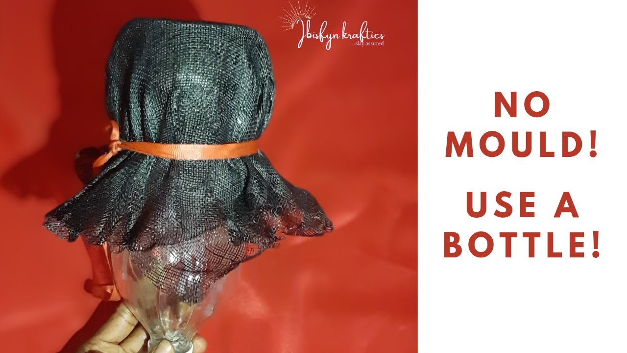 HOW TO MOULD A FASCINATOR BASE WITH A BOTTLE