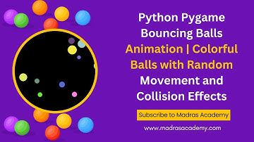 🔥 Bouncing Balls Animation with Python & Pygame | Step-by-Step Guide 🎮⚡