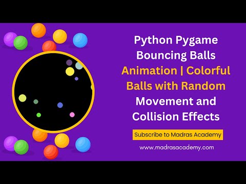 🔥 Bouncing Balls Animation with Python & Pygame | Step-by-Step Guide 🎮⚡