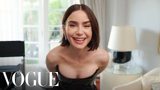 Lily Collins Gets Ready For The Emily In Paris Premiere Last Looks Vogue