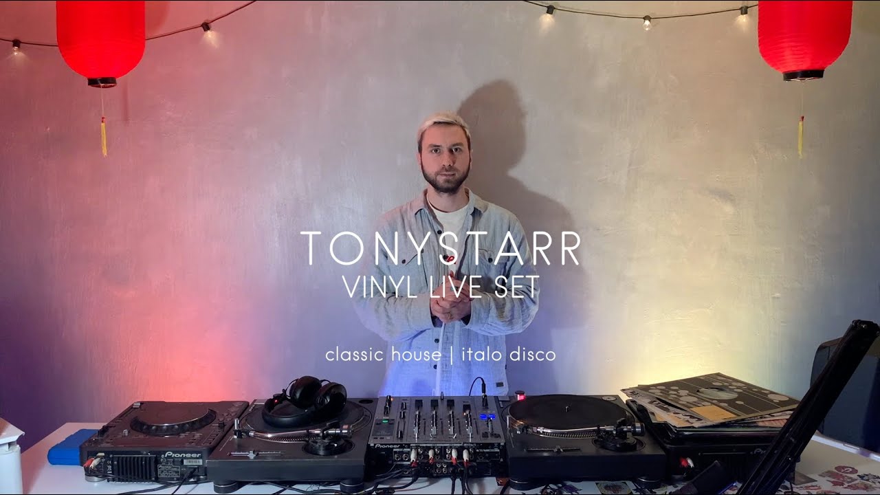 DJ set on vinyl at studio • classic house | italo disco | disco house • by TONYSTARR •