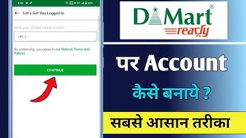 DMart App Me Account Kaise Banaye || How To Create Account In DMart App
