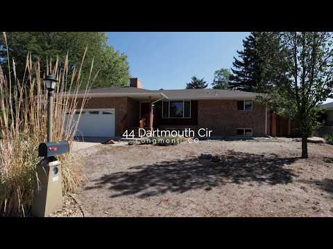 44 Dartmouth Cir, Longmont, CO home video tour
