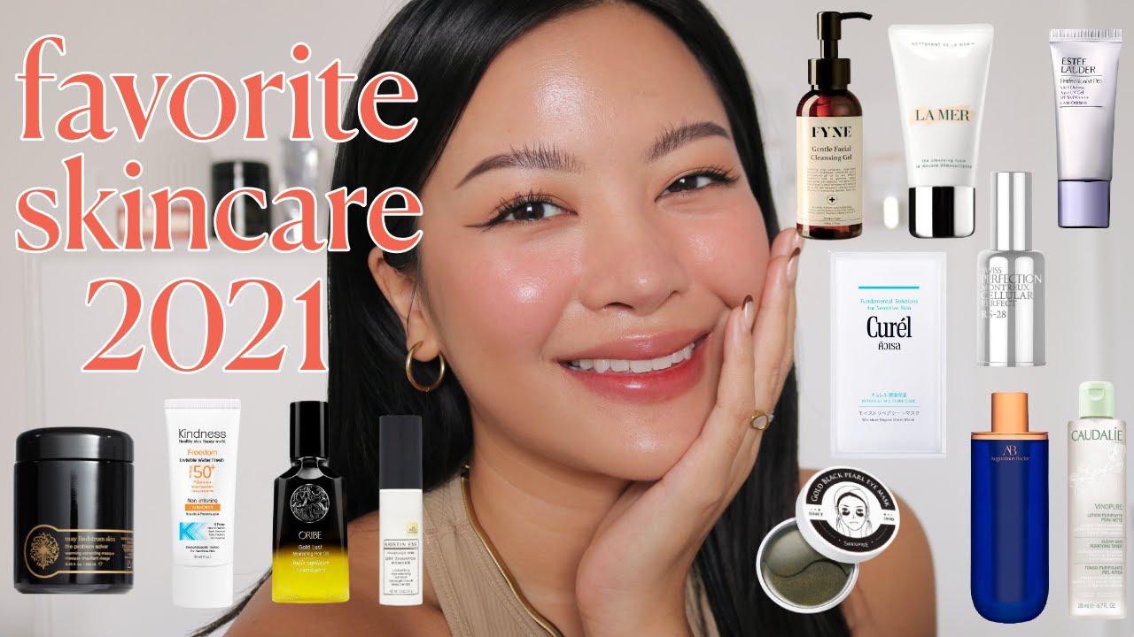 FAVORITE SKINCARE 2021 เริ่มเลอ ลดสิวอุดตัน กันแก่ หน้าใส กันแดดปังๆ คัดมาแล้ววค่ะ (VVALENTINES)