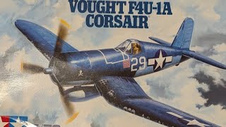 Live scale modelling; assembling a 1/72 Vought F4U-1 Corsair. Join us at the bench!