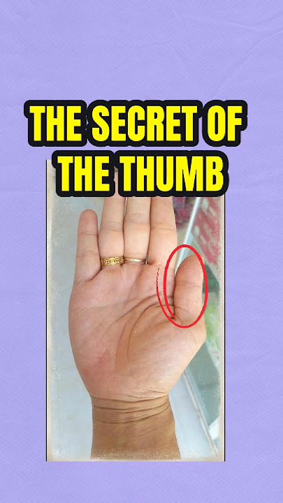What Do the Two Segments of Your Thumb Reveal About You? #palmistry #shortvideo #astrology