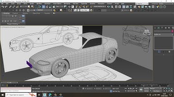 3dsmax Tutorials, Learn 3D Modeling a Car from Scratch in 3dsmax. ( Part 8)