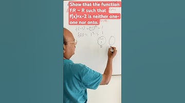 Show that the function ￼f:R → R such that f(x)=x^2 is neither one-one nor onto.
