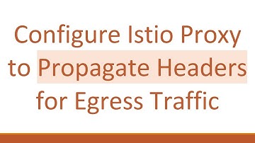 Configure Istio Proxy to Propagate Headers for Egress Traffic