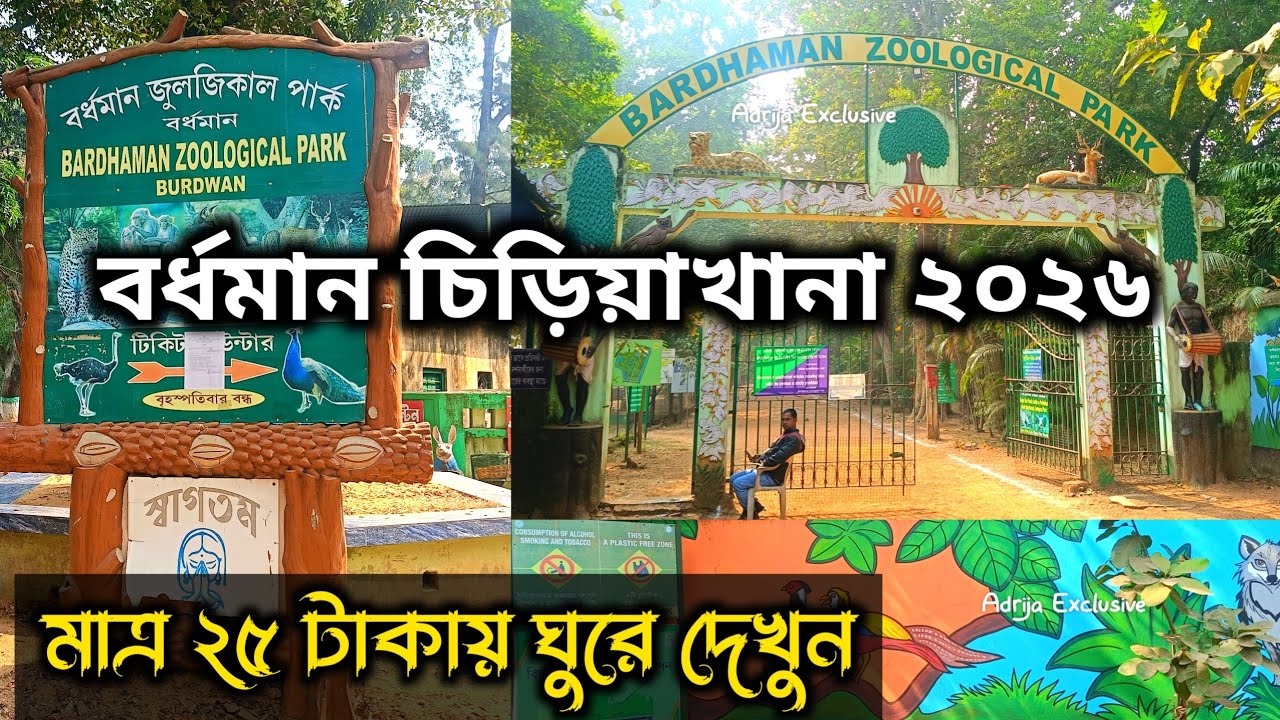 মাত্র ২৫ টাকায় ঘুরে আসুন বর্ধমান চিড়িয়াখানা থেকে | Bardhaman Zoological Park 2026 | Bardhaman Zoo