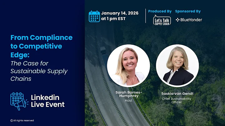 From Compliance to Competitive Edge: The Case for Sustainable Supply Chains