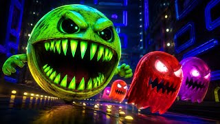 PACMAN VS CURSED GHOSTS π± | Epic Monster Battle in 3D! π»π₯