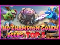 BEST NO CHAMPION GOLEM DECKS -Clash Royale