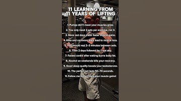 My Top 11 Learning From 11 Years Of Training! Follow @lars.langen to learn from 11 years!