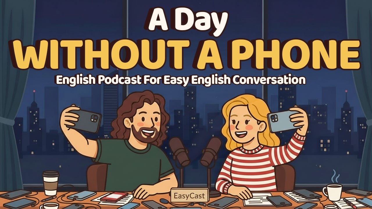 Learn English Through Conversation | One Day No Phone Challenge | Beginner Friendly Podcast