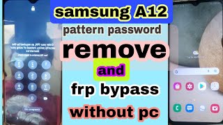 samsung a12 hard reset without password frp bypass without pc