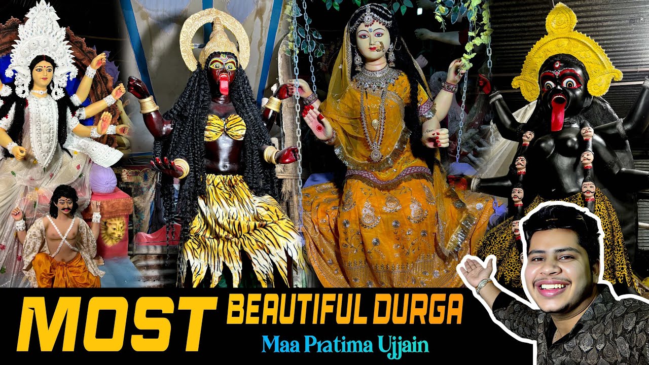 Most Beautiful Durga Maa Pratima in Ujjain 😍 Divine Navratri Special🔥 jaycreationvlogs