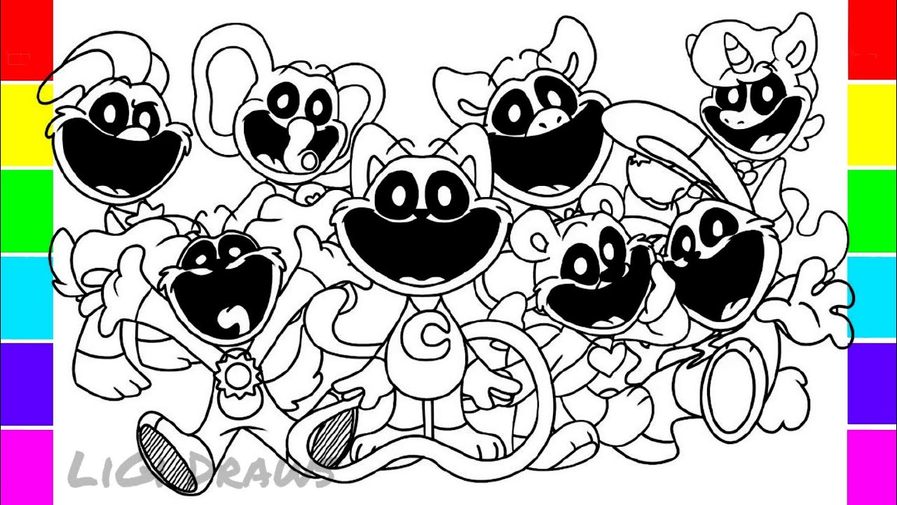 Smiling Critters Coloring Pages / Coloring Poppy Playtime Chapter 3 ...