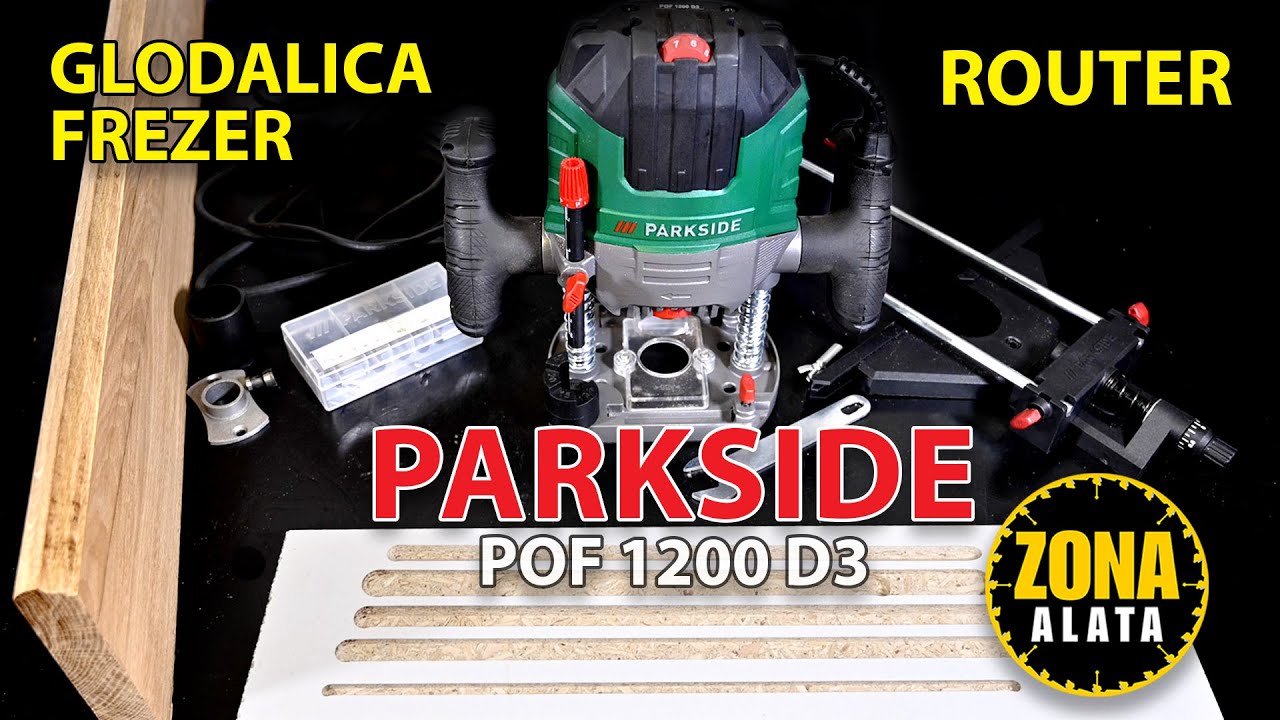 PARKSIDE POF 1200 D3 Glodalica za Drvo - Ober Frezer - Router iz Lidla- TEST 4K