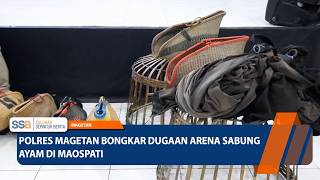MAGETAN - Magetan Police Uncover Alleged Cockfighting Arena in Maospati
