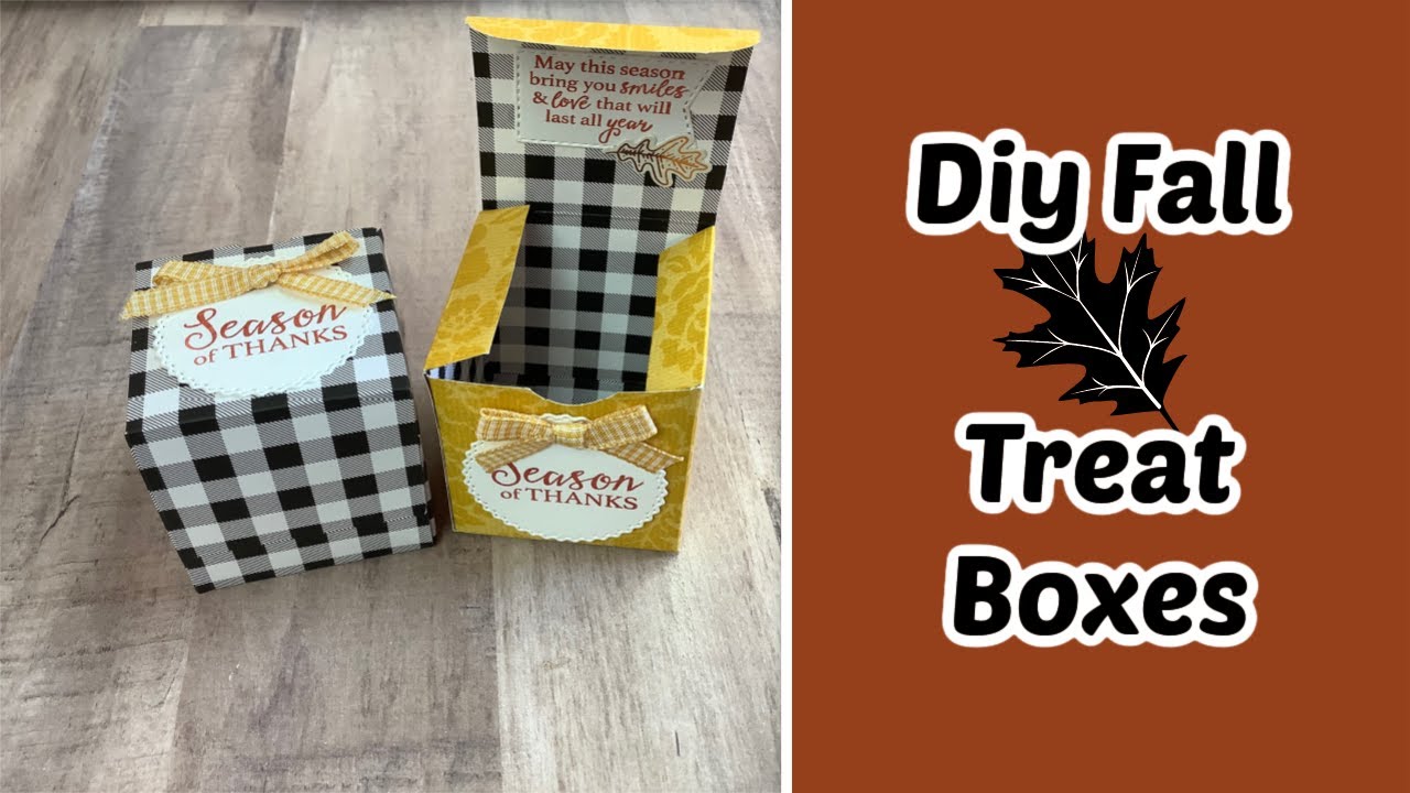 DIY Fall treat boxes YouTube