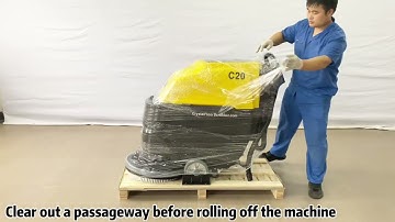 C20 Unbox, 2024 Model, Battery Powered Floor Scrubber, 20" cleaning path