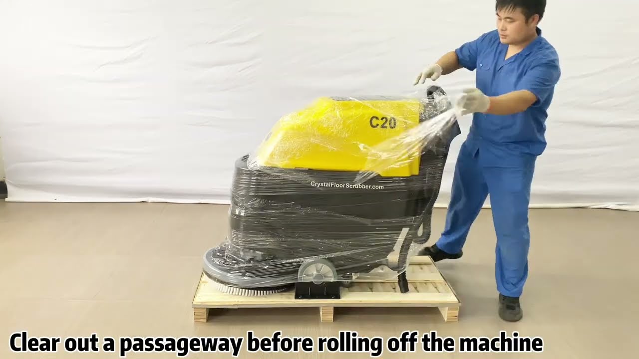 C20 Unbox, 2024 Model, Battery Powered Floor Scrubber, 20" cleaning path