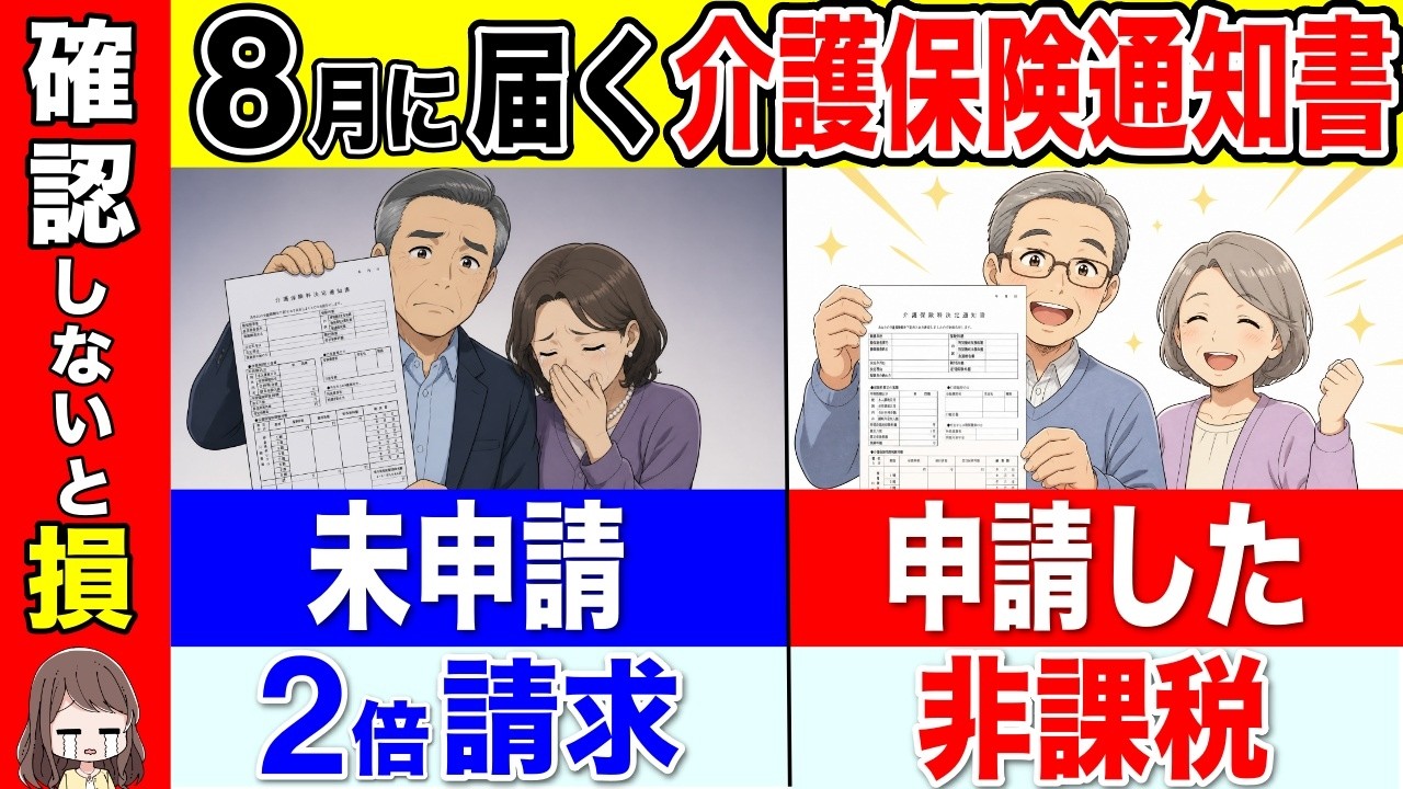【8月中に確認して】知らずに介護保険料が2倍になります！介護保険料決定通知書の見方と減額する裏ワザ！