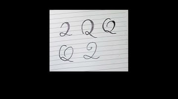 5 ways of Writing Cursive Capital Q#lettering #stylish #calligraphy #shortsfeed #youtube #shorts
