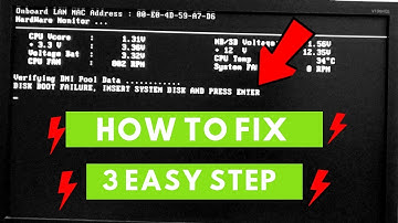 DISK BOOT FAILURE - PLAATS SYSTEEMDISK EN DRUK OP ENTER - HOE OP TE LOSSEN