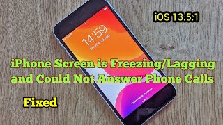 iPhone Screen is Freezing/Lagging and Cannot Answer Phone Calls and Scroll the Screen in iOS 13.5.1