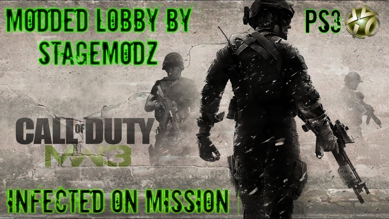 Modded Party MW3 Lobby by: StageModz [PS3] - Infected @ Mission