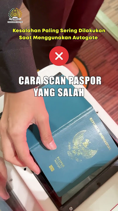 Kesalahan saat menggunakan autogate imigrasi Bandara Soekarno-Hatta