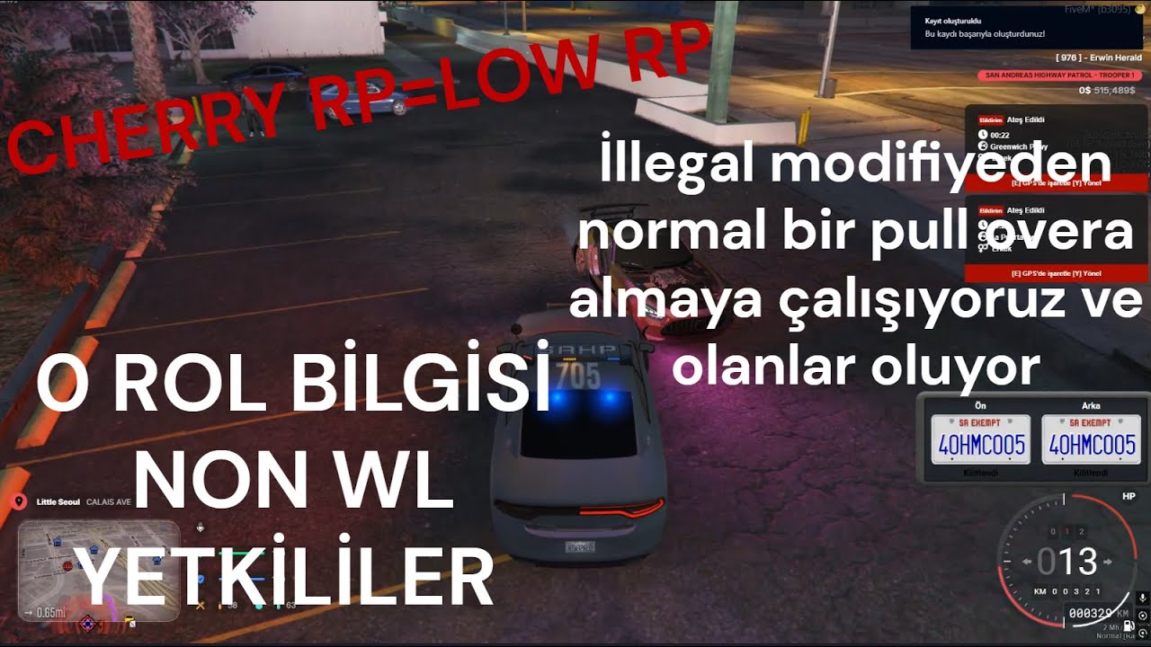 Cherry rp rol bilmeyen kişiler yetkili olursa (non wl sunucular daha iyi)