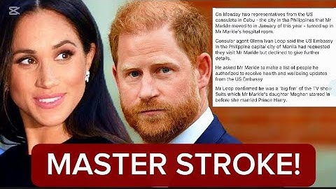 MEGHAN’S QUIET CHECKMATE : THE U.S. EMBASSY WALKS IN - AND THE TABLOIDS FALL SILENT.