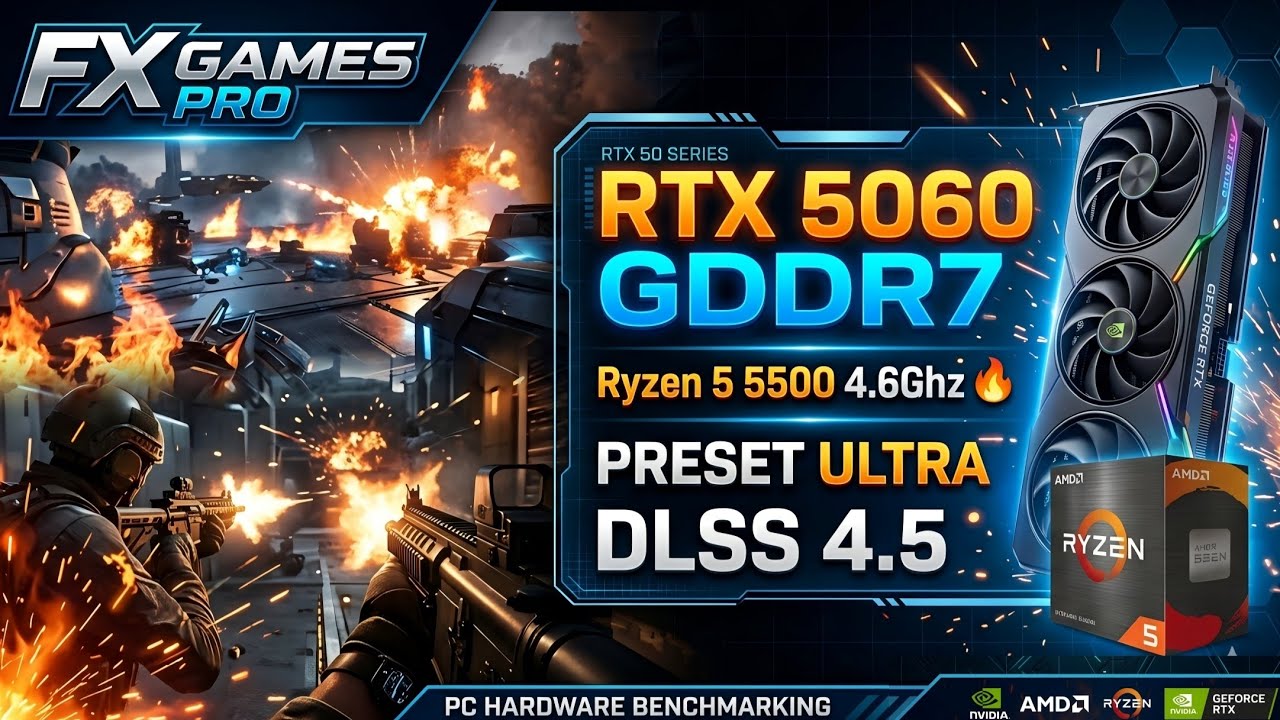 WARZONE RTX 5060 + RYZEN 5 5500 CONFERINDO O DESEMPENHO || - YouTube