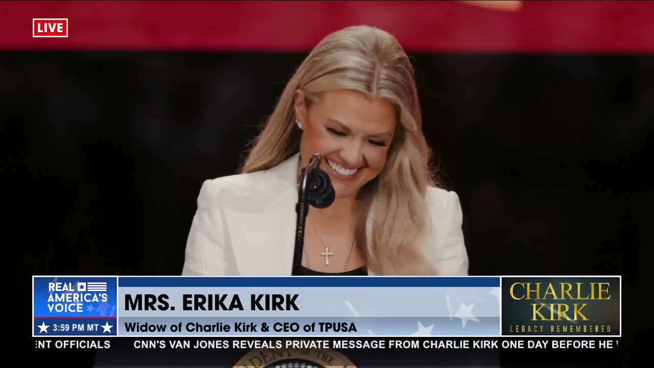 Erika Kirk Says She Saw God's Mercy in the Moment She Found Charlie's Body